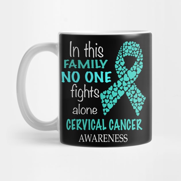 in this family no one fights cervical cancer alone by TeesCircle